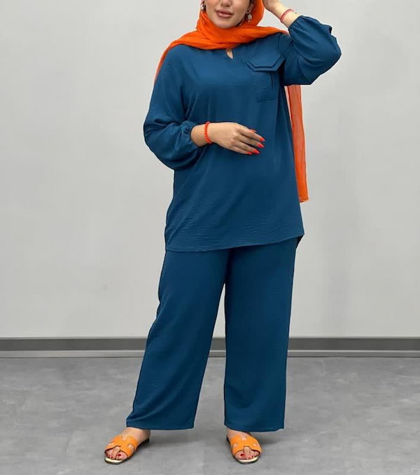 تصویر 1 از خرید تونیک شلوار ابروبادی بلند + قیمت فروش استثنایی